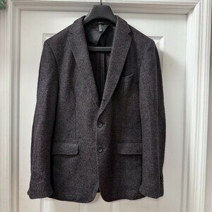 Boss Hugo Boss wool blend brownish grey unlined sport jacket blazer men's 38R